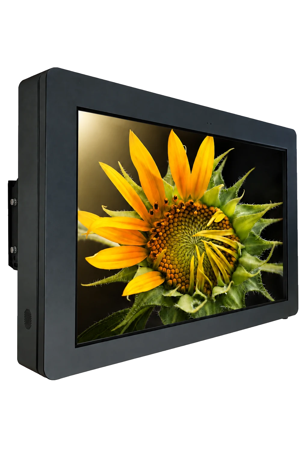 Horizontal Outdoor 43″ / 55″ / 65″ – exteriér digitální panel se slunečnicí na displeji
