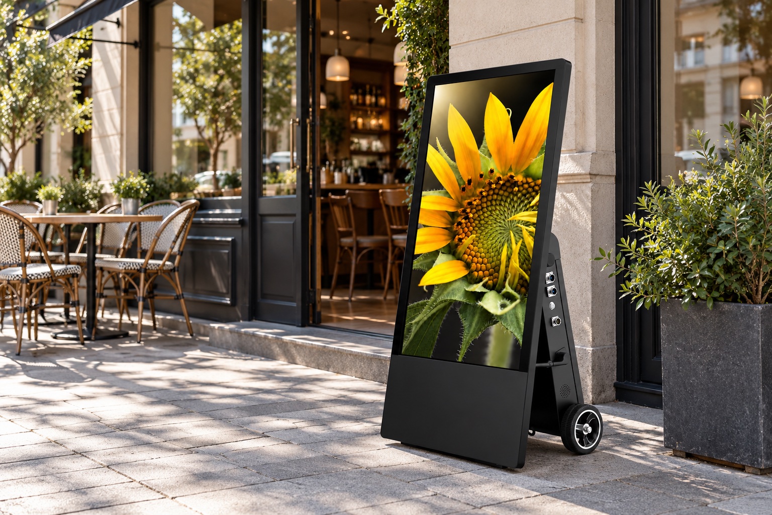 acko-battery-43 — Před kavárnou, ilustrativní vizualizace
