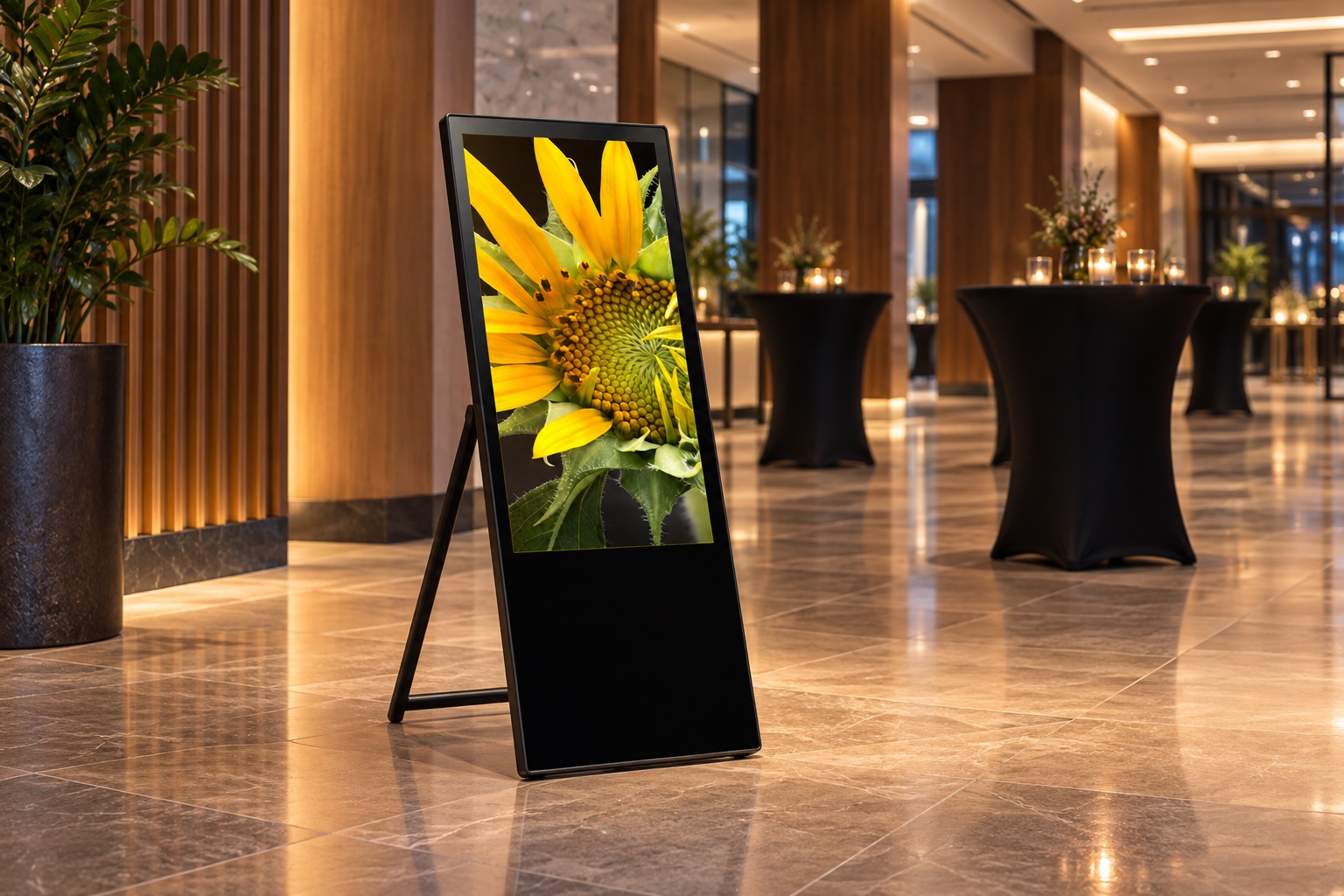 lcd-panel-acko-43 — Konferenční foyer, ilustrativní vizualizace