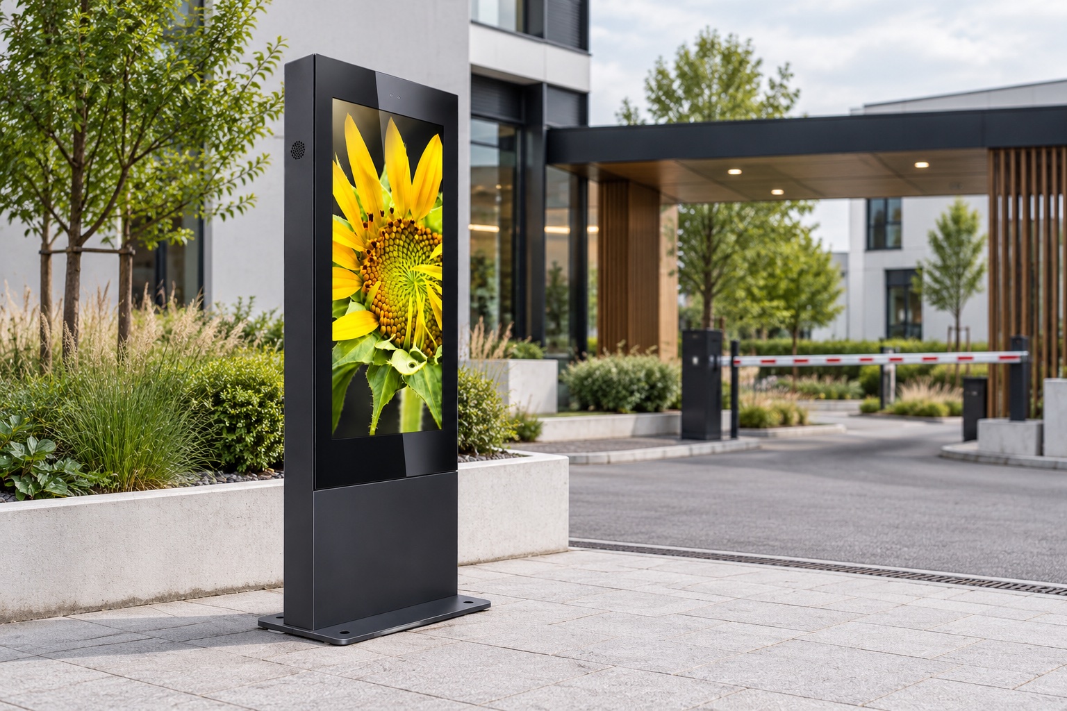 totem-outdoor — Vstup do areálu, ilustrativní vizualizace