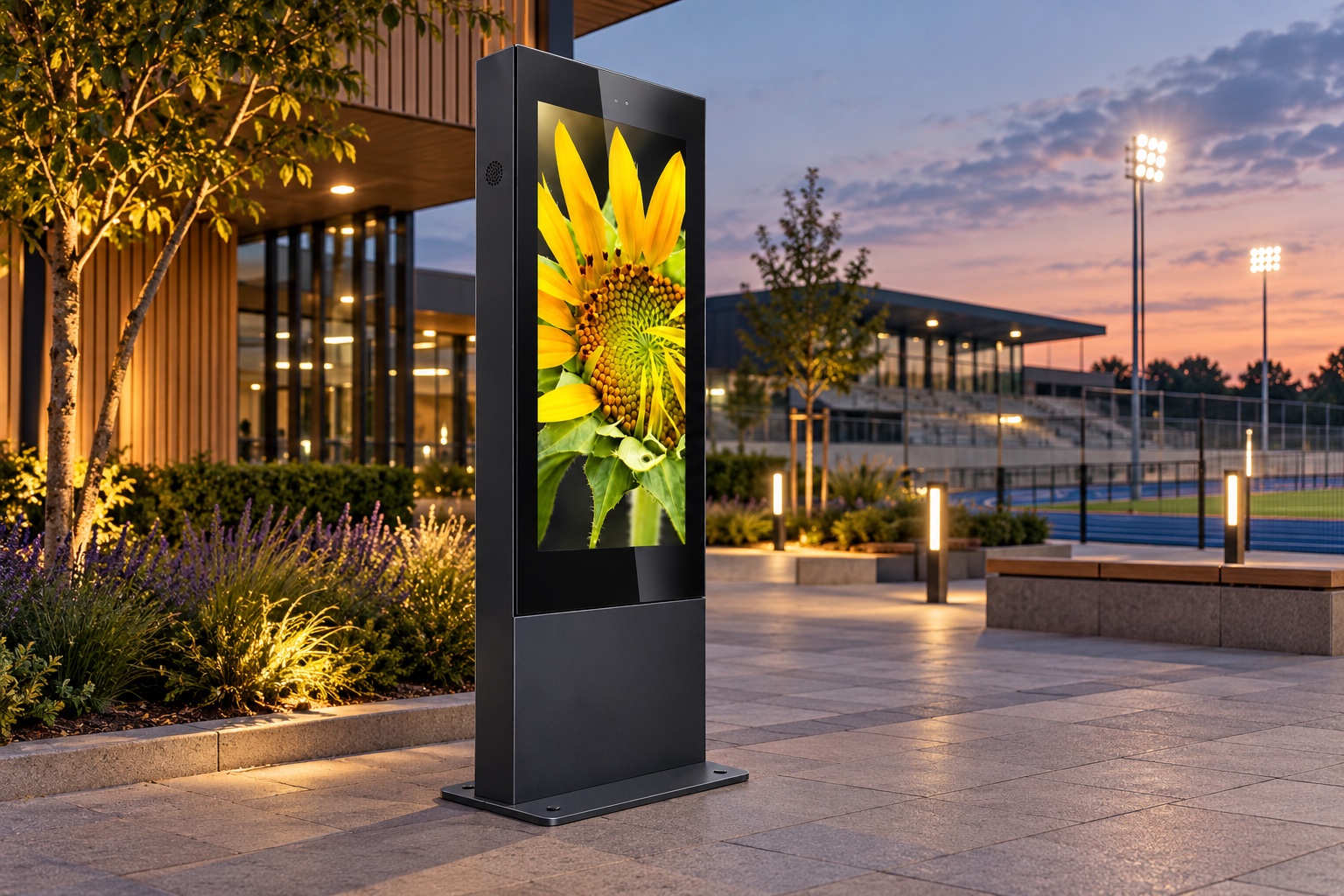 totem-outdoor — Sportovní areál, ilustrativní vizualizace