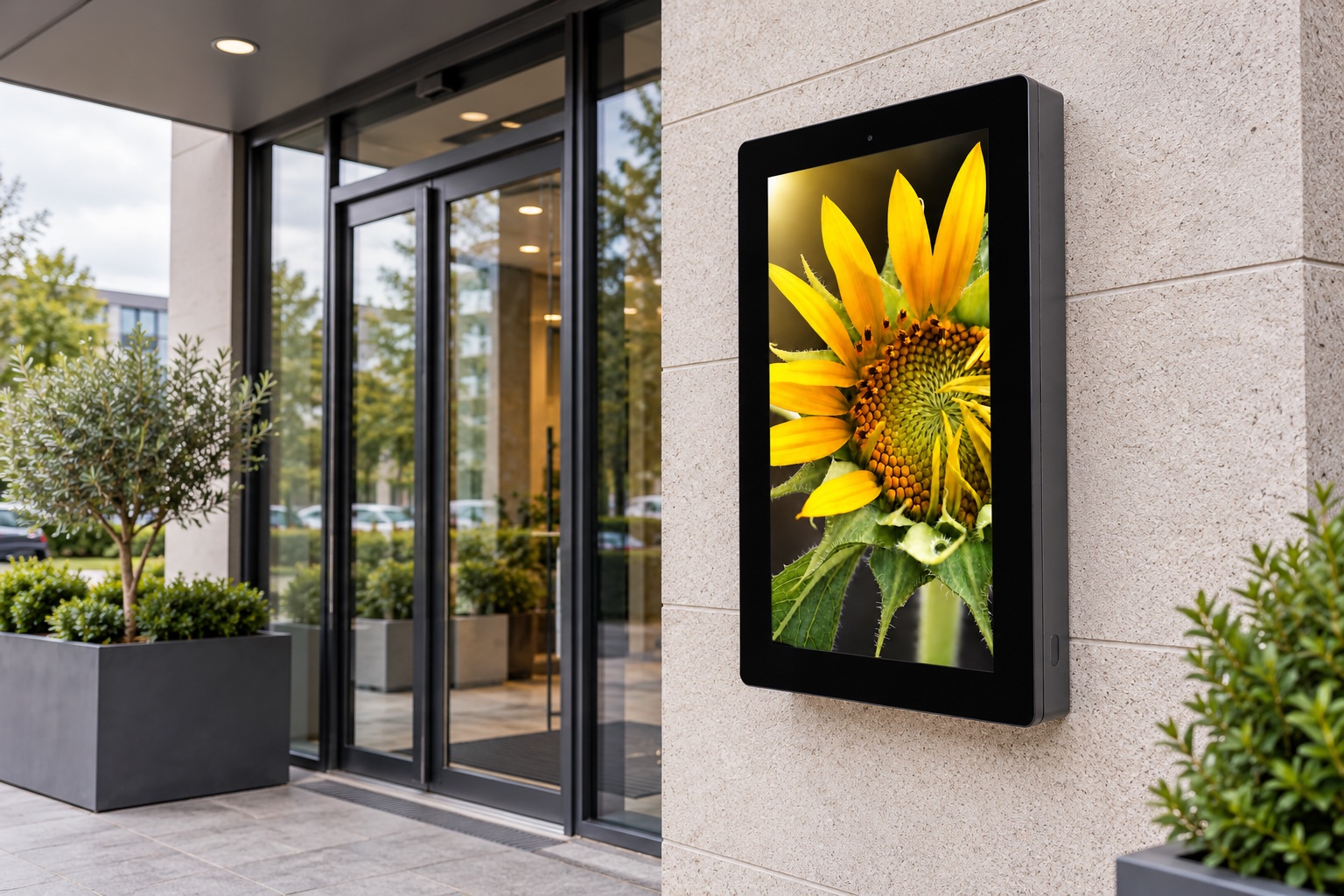 wall-vertical-outdoor-43 — Vchod do budovy, ilustrativní vizualizace