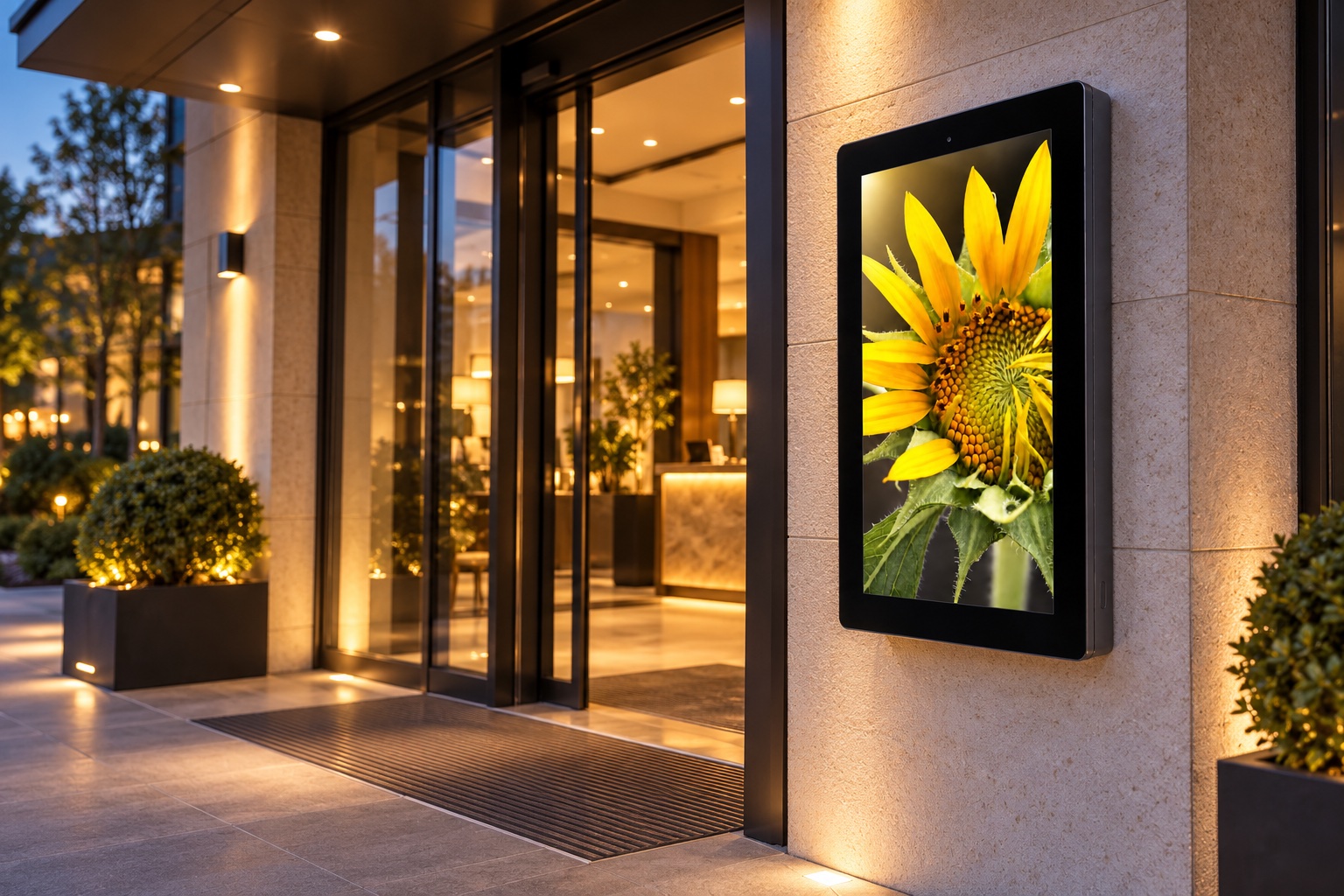 wall-vertical-outdoor-43 — Vstup do hotelu, ilustrativní vizualizace
